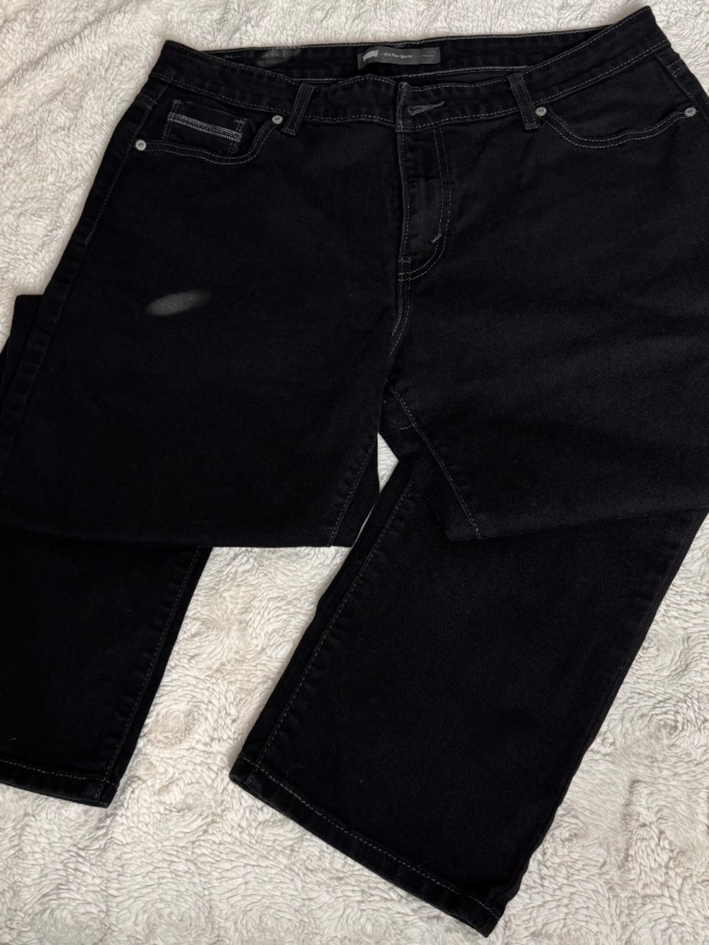 Levi’s Mid Rise Skinny Black Jeans Women’s Classic Stretch Denim EUC